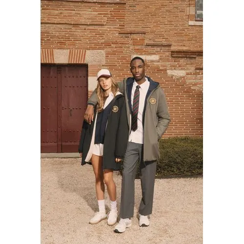 Veste écoresponsable imperméable doublée en sherpa unisexe