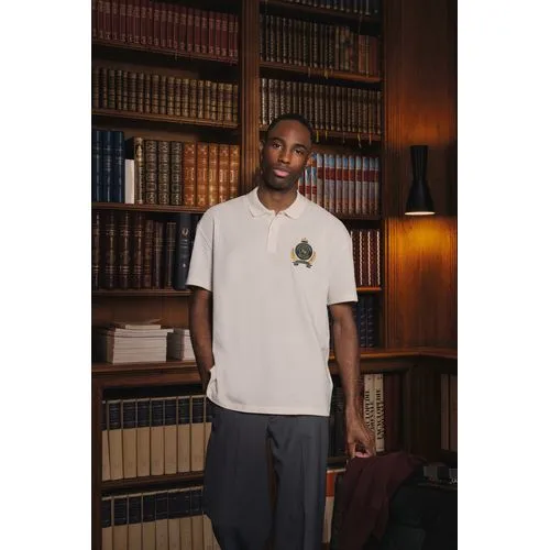 Polo écoresponsable maille piquée à épaules tombantes homme