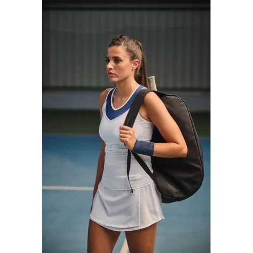 Jupe de padel avec short intégré 8 Débardeur de padel bicolore femme