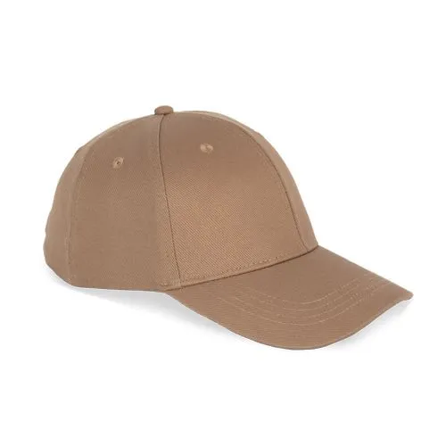 Casquette écoresponsable 6 panneaux unisexe camel foncé 2 Casquette écoresponsable 6 panneaux unisexe