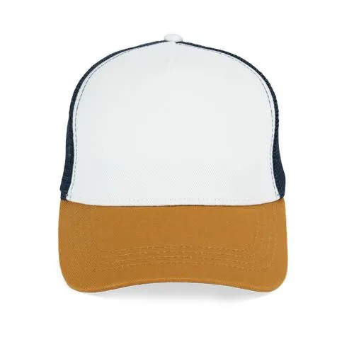 Casquette trucker écoresponsable 5 panneaux unisexe bleu marine 1 Casquette trucker écoresponsable 5 panneaux unisexe