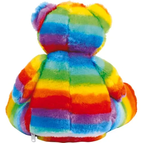 Peluche zippée Ours multicolore