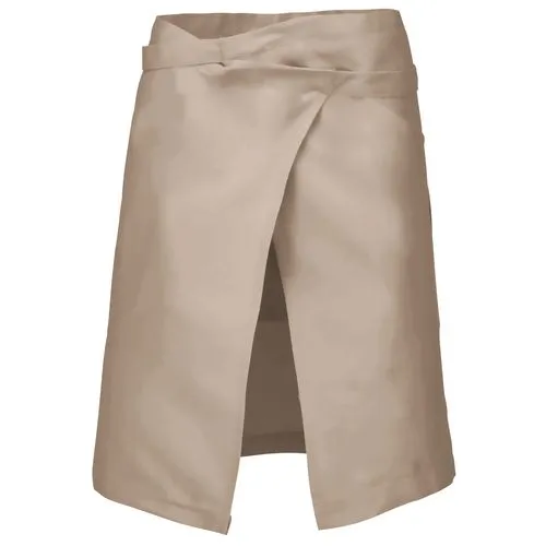 Tablier coton mi-long beige 2 Tablier coton mi-long