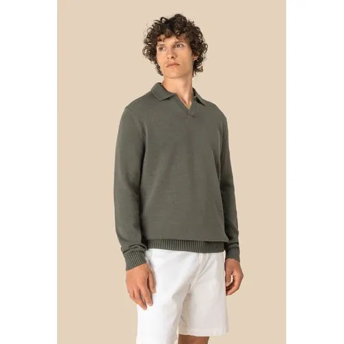 Pull homme à col polo