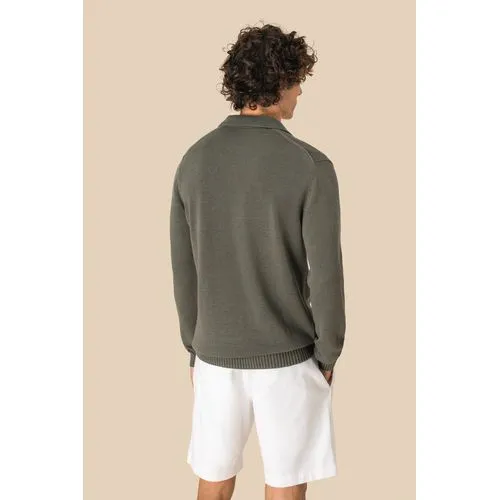 Pull homme à col polo