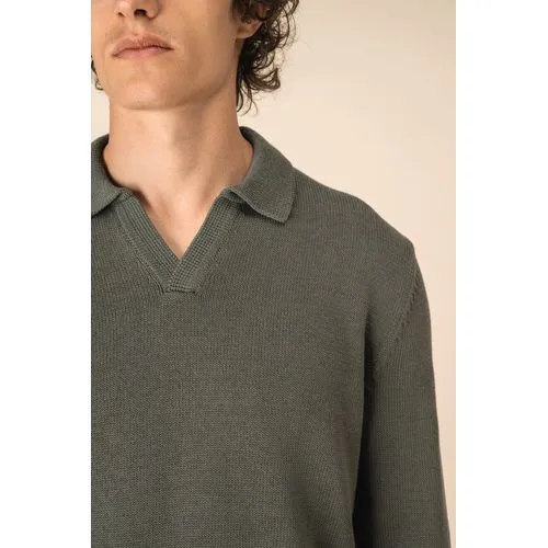 Pull homme à col polo
