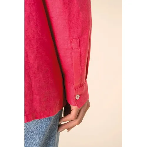 Chemise oversize en lin femme