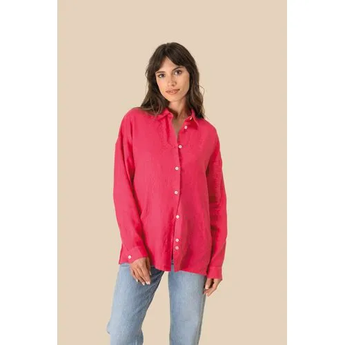 Chemise oversize en lin femme