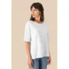 T-shirt écoresponsable slub oversize femme