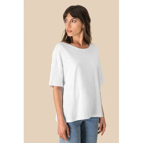 T-shirt écoresponsable slub oversize femme