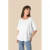 T-shirt écoresponsable slub oversize femme