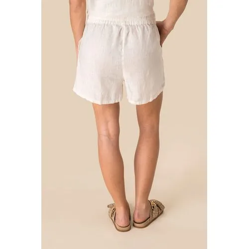Short en lin femme