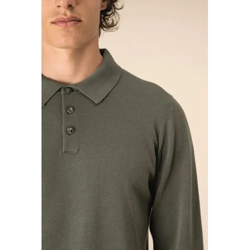 Polo écoresponsable manches longues homme