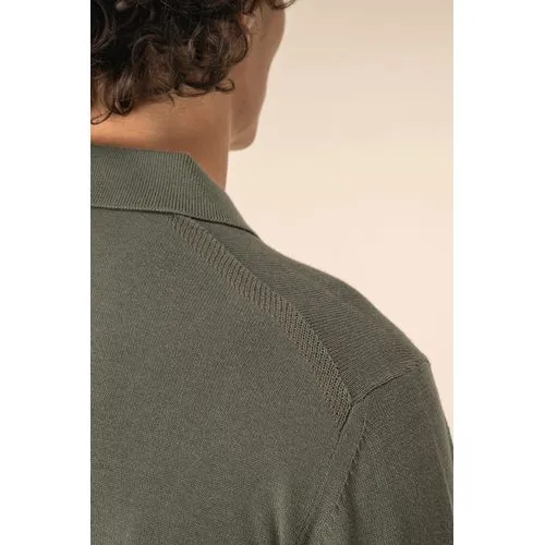 Polo écoresponsable manches longues homme