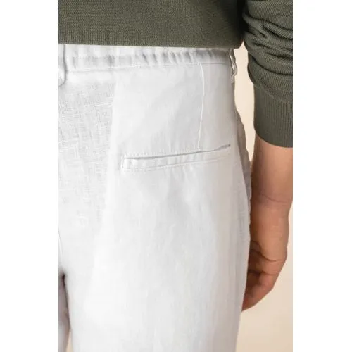 Pantalon délavé en lin homme
