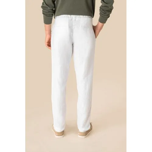 Pantalon délavé en lin homme