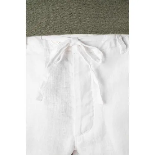 Pantalon délavé en lin homme