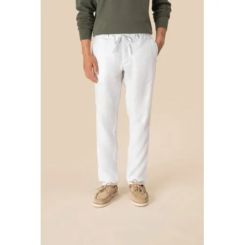 Pantalon délavé en lin homme