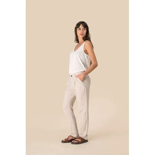 Pantalon en lin femme