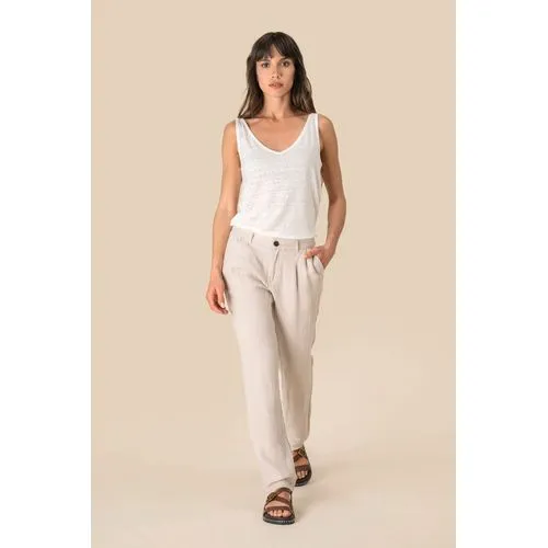 Pantalon en lin femme