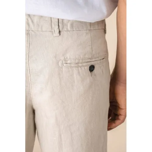 Bermuda en lin homme