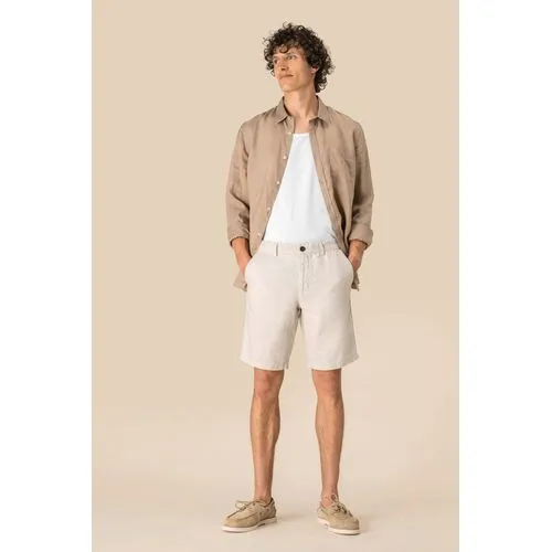 Bermuda en lin homme