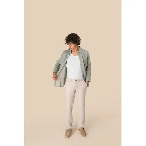 Pantalon en lin homme