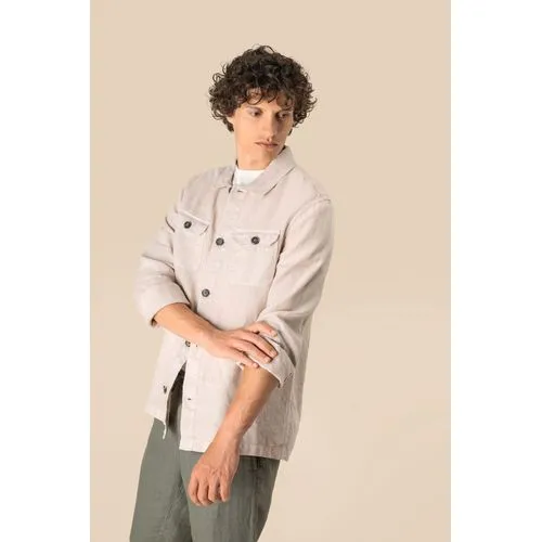 Surchemise délavée en lin homme