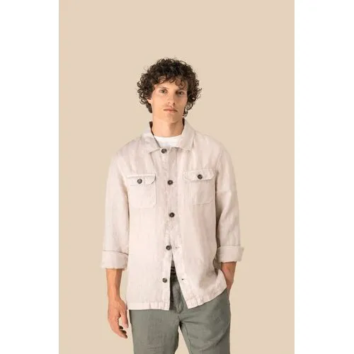 Surchemise délavée en lin homme