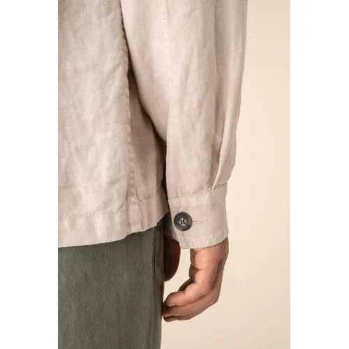 Surchemise délavée en lin homme