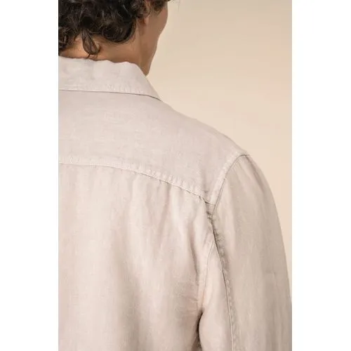 Surchemise délavée en lin homme