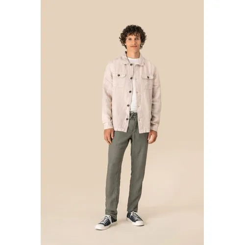 Surchemise délavée en lin homme