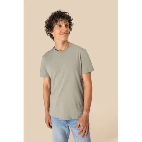 T-shirt écoresponsable en coton bio et lin unisexe
