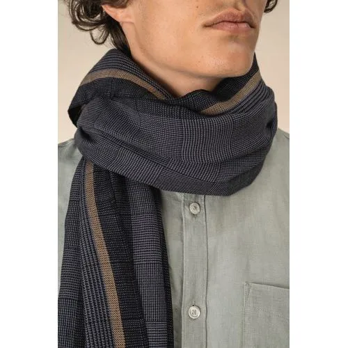 Chèche à carreaux unisexe