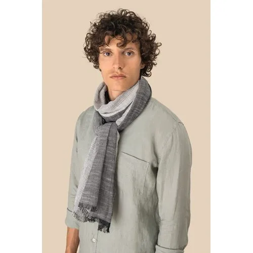 Chèche à rayures unisexe