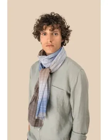 Chèche à rayures unisexe