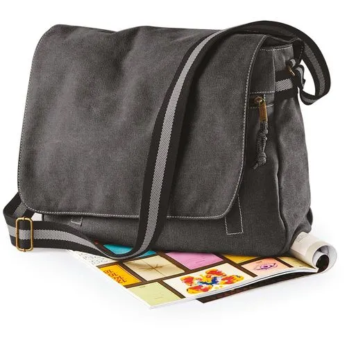 Sac courrier vintage en toile