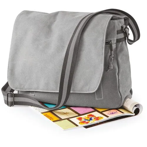 Sac courrier vintage en toile