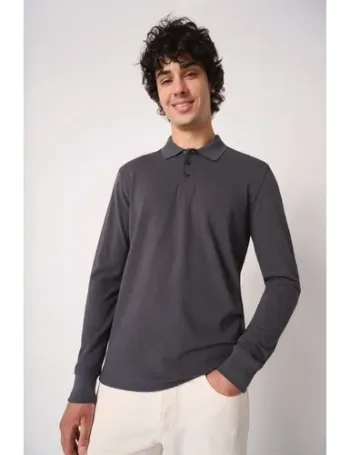 Polo piqué LSL homme