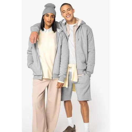 Sweat-shirt écoresponsable zippé doublé en sherpa unisexe 1 Sweat-shirt écoresponsable zippé doublé en sherpa unisexe