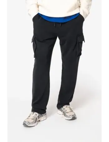 Pantalon cargo écoresponsable délavé French Terry homme 1 Pantalon cargo écoresponsable délavé French Terry homme