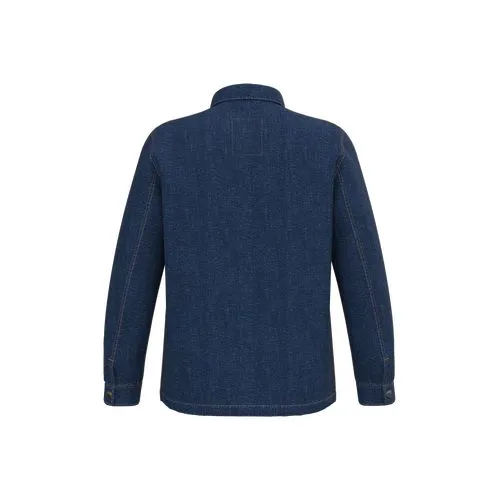 Veste en jean écoresponsable à épaules tombantes unisexe