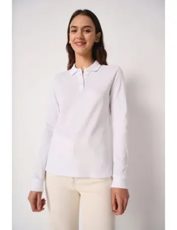 Polo piqué LSL femme