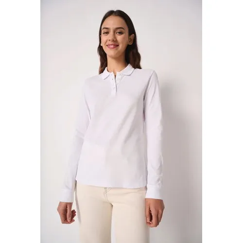 Polo piqué LSL femme