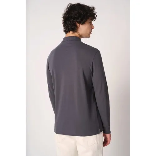 Polo piqué LSL homme