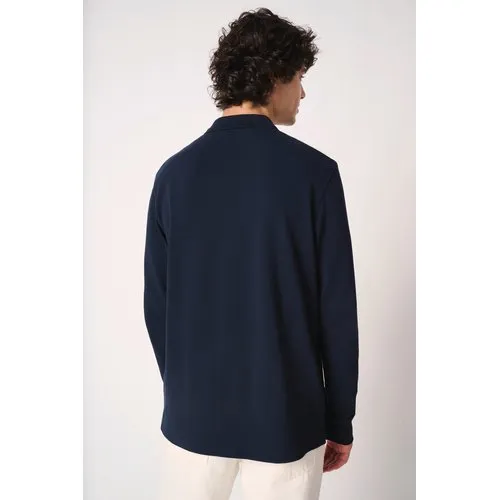 Polo piqué LSL homme