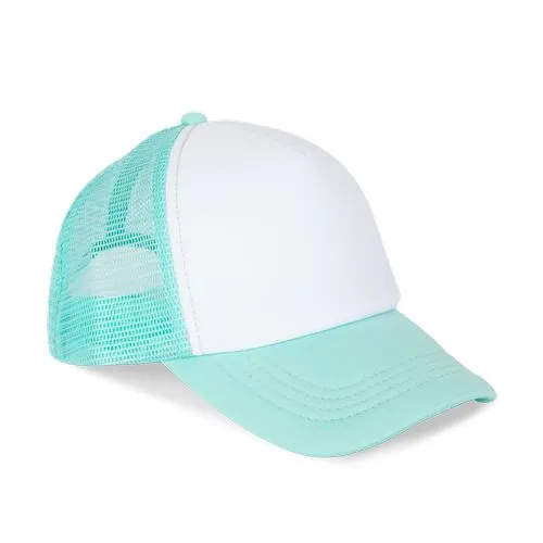 Casquette trucker enfant – 5 panneaux k-up bleu pastel 110 g/m² polyester taille unique 2 Casquette trucker enfant - 5 panneaux