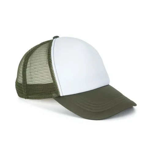 Casquette trucker enfant – 5 panneaux k-up kaki 110 g/m² polyester taille unique 2 Casquette trucker enfant - 5 panneaux