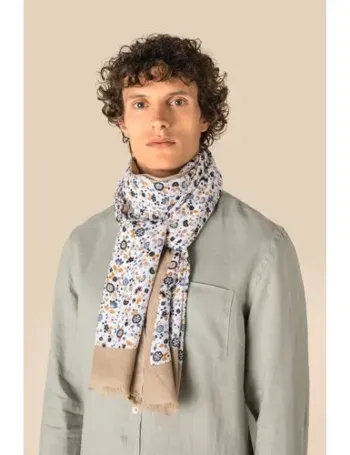 Chèche à motifs floraux unisexe