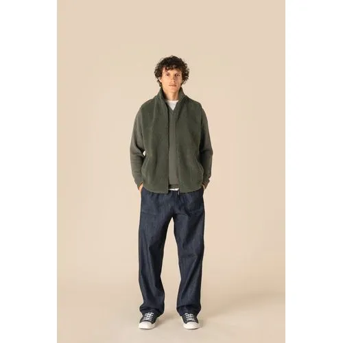 Veste sans manches en sherpa homme